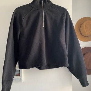 rag & bone 1/4 zip cropped sweater